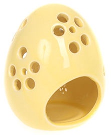 Žvakidė Verners, keramika, 9 cm, geltona