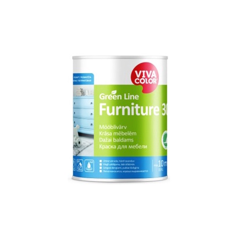 Krāsa Vivacolor Green Line Furniture 30, 0.9 l, balta