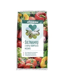 Turba ja komposti segu köögiviljadele/kasvuhoonete jaoks Agrochema, 80 l