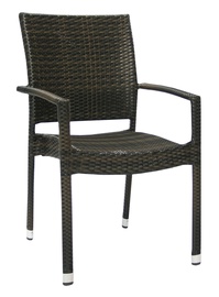 Садовый стул Home4you Wicker, коричневый, 66 см x 59 см x 92.5 см