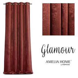 Ночные шторы AmeliaHome Glamour, красный, 1400 мм x 2500 мм