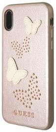 Guess Studs And Sparkle Hard Back Case For Apple iPhone X Rose Gold