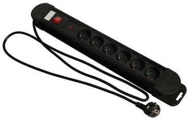 Maclean Power Strip Black 1.5m