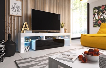 Cama Meble Toro 158 TV Stand White/Black Gloss