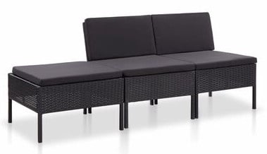 rattan lounge 3 seater