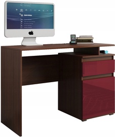Rašomasis stalas Pro Meble Milano PKC 105 Walnut/Red