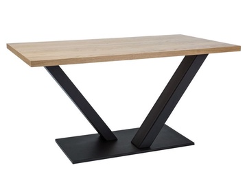 Söögilaud Signal Meble Vector Oak/Black, 1800x900x780 mm