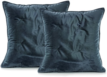 DecoKing Daisy Pillowcase Navy/Cream 45x45 2pcs