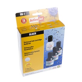 Printerikassett ActiveJet KIT UK-1 Refill, must