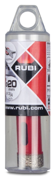 Urbšanas kronis Rubi Diamond Drill Bit Red 4910 D20