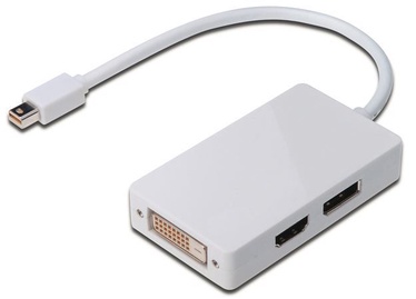 Провод Digitus Mini DisplayPort, DisplayPort / HDMI A / DVI-D, 0.2 м, белый