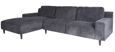 Kampinė sofa Home4you Hilde Blue/Black, kairinė, 288 x 173 x 88 cm