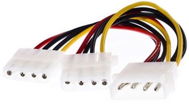 Šakotuvas Gembird CC-PSU-1 4 pin Molex male, 4 pin Molex female x 2, 0.15 m, juoda