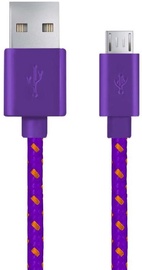 Esperanza Braided Cable USB to USB-micro Violet 1m
