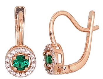 Diamond Sky Gold Earrings Hearts & Arrows II