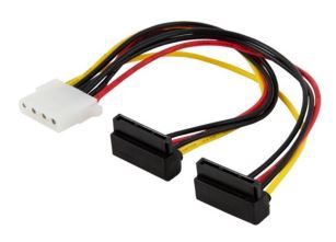 Savio Adapter Molex / SATA x2 0.18m