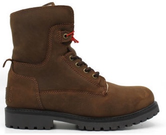 Wrangler Aviator Leather Boots Chestnut Brown 46