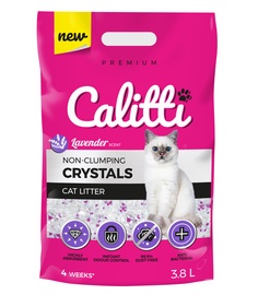Наполнители для котов из силикагеля Calitti Crystal Lavender, 3.8 л