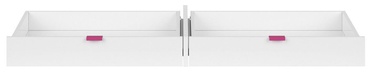 Black Red White Princeton Set Of Drawers For The Desk White/Fuchsia