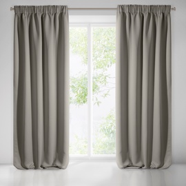 Nakts aizkari Eurofirany Logan Blackout, smilškrāsas, 135 cm x 270 cm