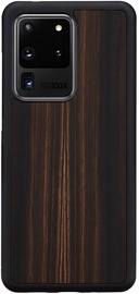 Чехол для телефона Man&Wood Ebony Black Galaxy S20 Ultra, Samsung Galaxy S20 Ultra, коричневый/черный