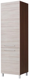 Köögikapp Bodzio Loara Refrigerator Cabinet Right Latte/Nut, 600x590x2070 mm