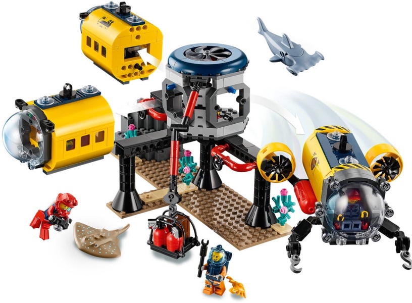 Konstruktor LEGO City Ookeani uurimise baas 60265, 497 tk