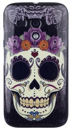 Zooky Silicone Back Case With Skulls Art Design Motorola Moto G