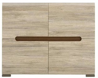 Black Red White Chest Of Drawers Azteca REG4D/8/11 San Remo Oak