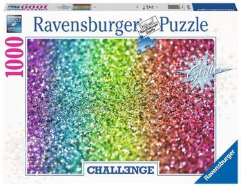 Puzle Ravensburger Glitter Challenge, 1000 gab.