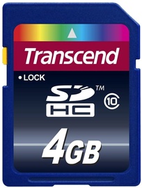 Mälukaart Transcend TSSDHC10 4GB SDHC Class 10