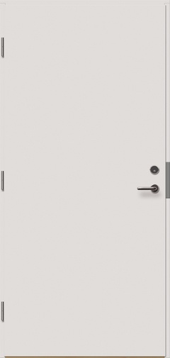 Uks EI30/39DB 9X21 LEFT, vasakpoolne, valge, 210 x 90 x 5 cm