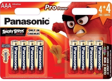 Panasonic Angry Birds Pro Power 4+4 x AAA Red
