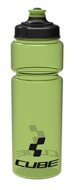 Velosipēdu pudele Cube, politelēns (pe), caurspīdīga/zaļa