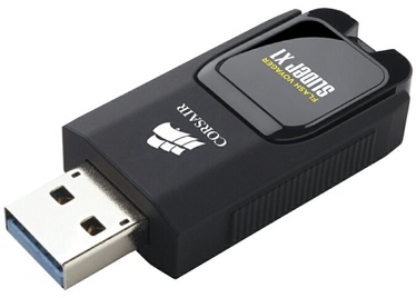 USB zibatmiņa Corsair Voyager Slider X1, melna, 128 GB