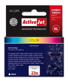 Rašalinio spausdintuvo kasetė Active Jet ACJ AH-22RX NR22XL SP.HP C9352, spalvota