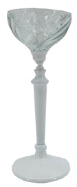Home4you Eva Candlestick 28cm Clear/White
