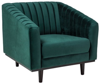 Fotelis Signal Meble Asprey 1 Velvet Green/Wenge, 83x78x60 cm