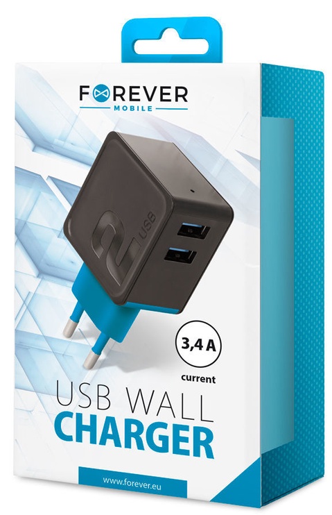 Зарядное устройство Forever, USB/AC/DC
