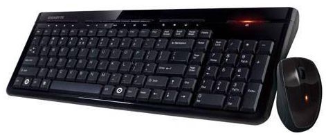 Клавиатура Gigabyte KM7580V2 EN, черный, беспроводная