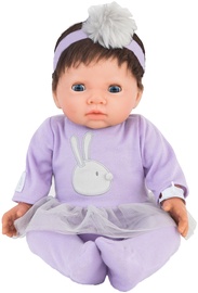 Tiny Treasures Doll With Brown Hair & Purple Tutu Dress