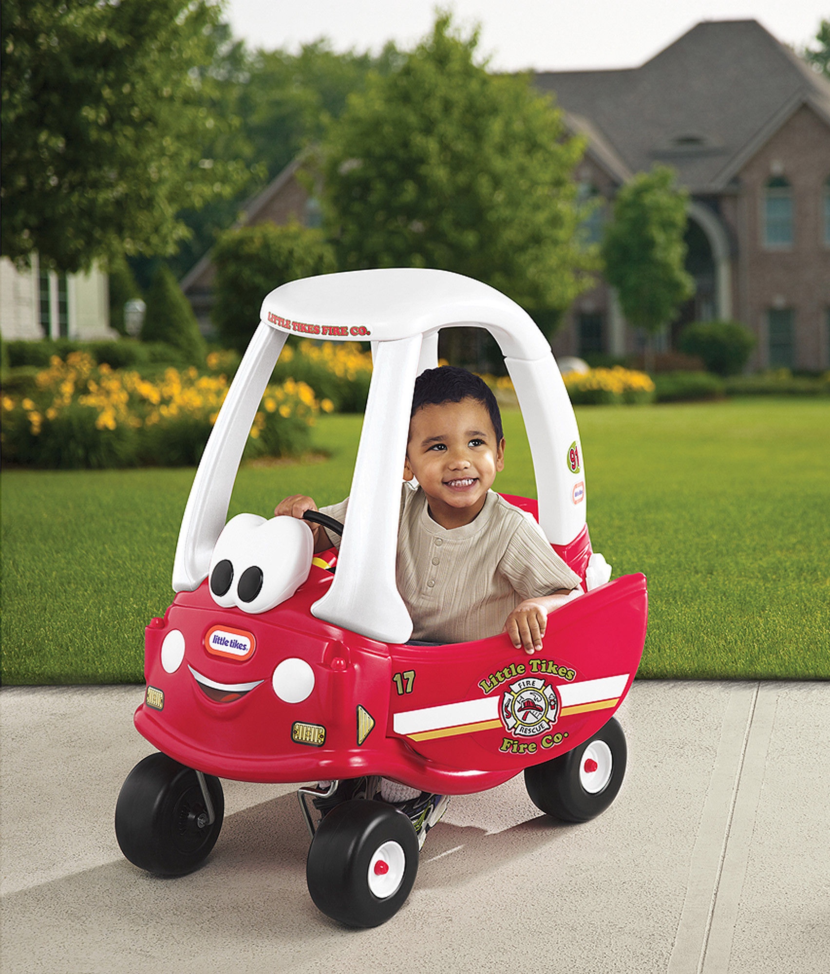 little tikes cozy coupe fire engine