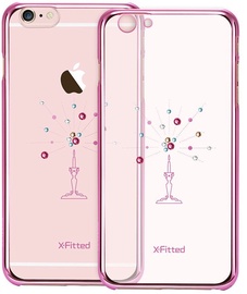 X-Fitted Starry Sky Swarovski Crystals Back Case For Apple iPhone 6/6s Pink