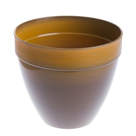 Puķu pods Plasticotto Touch, Ø30cm, brūni oranžs