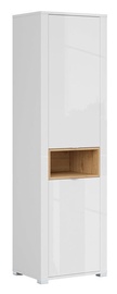 Black Red White Modesto REG2D Bookshelf Oak/White