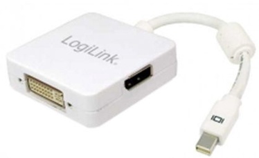 Adapteris Logilink DVI/DisplayPort/HDMI Mini DisplayPort, DVI / Display Port / HDMI female, balta