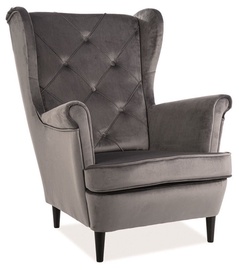 Signal Meble Lady Velvet Armchair Gray