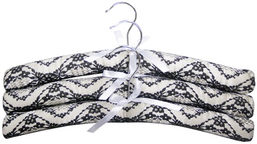 Drēbju pakaramais Home4you White/Black, 3 gab.