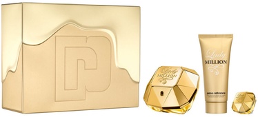 Paco Rabanne Lady Million 80ml EDP + 100ml Body Lotion + 5ml EDP