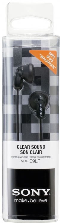 Laidinės ausinės Sony MDR-E9LP, juoda